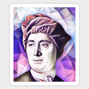 David Hume Pink Portrait | David Hume Artwork 7 Magnet